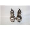 Image 1 : VINTAGE SILVER PLATED LEAD SALT & PEPPER SHAKERS