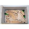 Image 1 : 40 PC WOODEN TRAIN SET