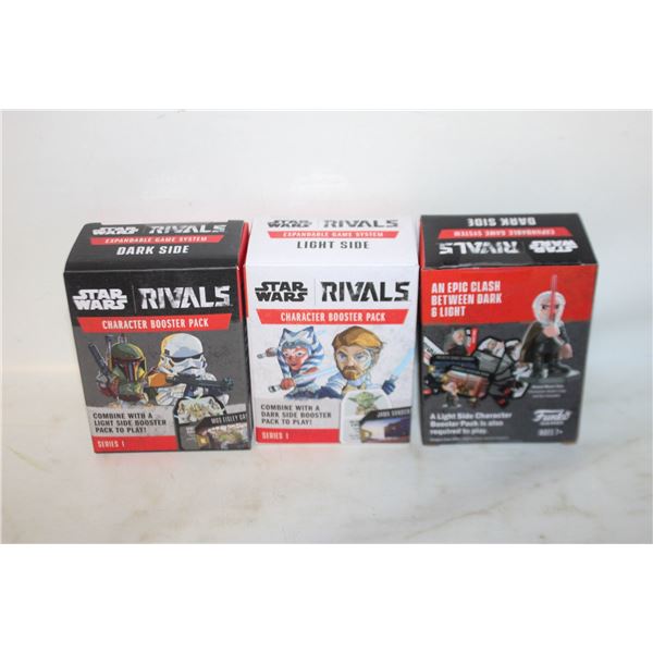 (3) STAR WARS RIVALS CHARACTER BOOSTERS