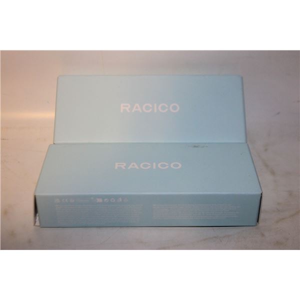 (2) RACICO BLACK/SILVER ANTI BLUE LIGHT GLASSES