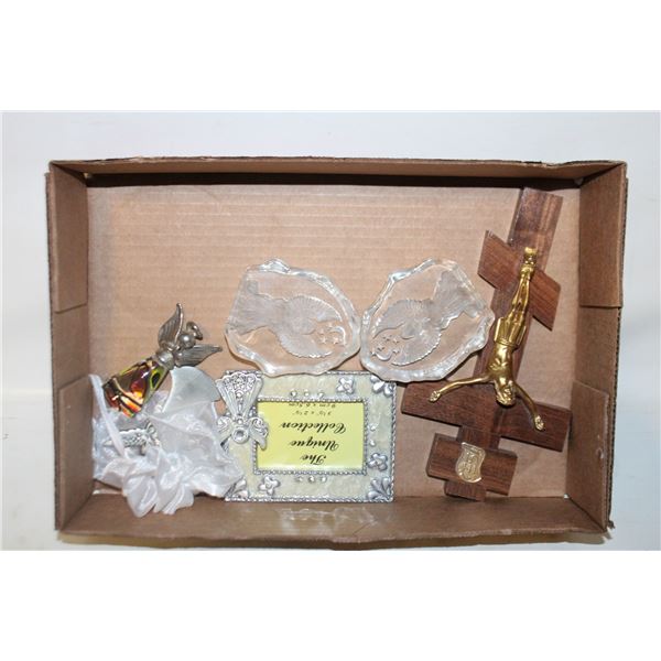 ESTATE ART GLASS ANGELS/METAL ANGELS/ETC