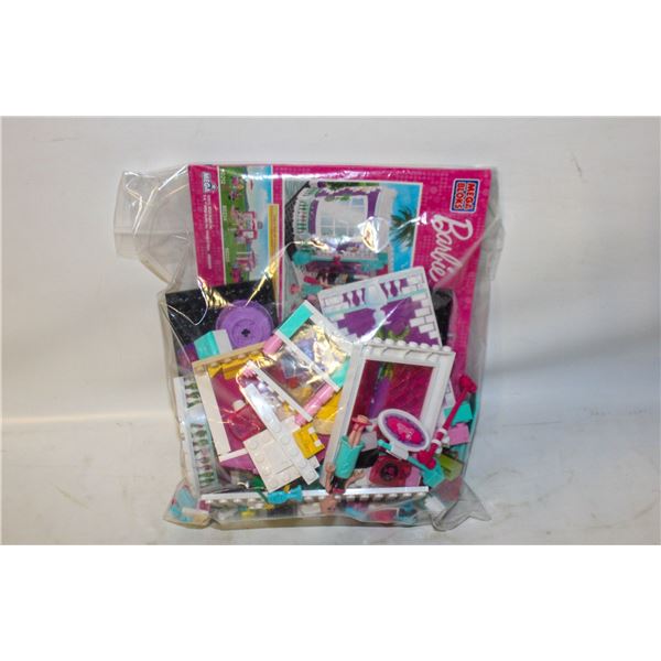 UNASSEMBLED MEGA BLOCKS BARBIE BUILD N' STYLE