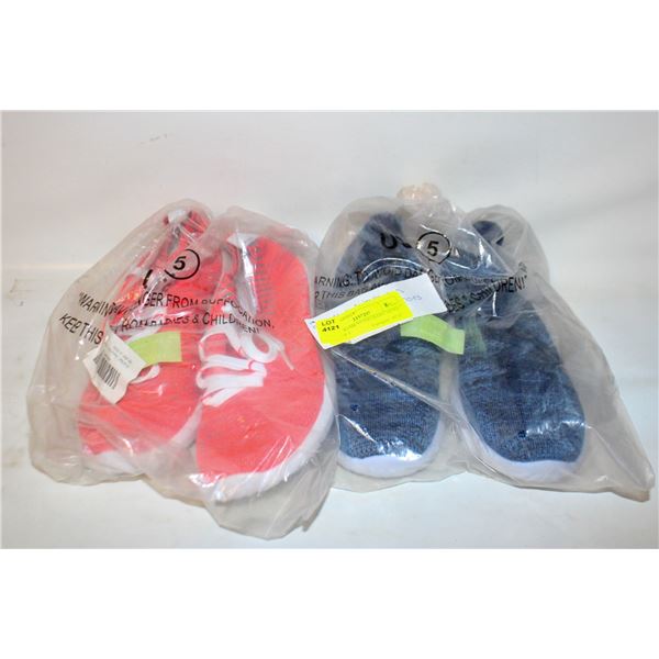 2 NEW WOMENS SNEAKERS SHOES US SIZE 5