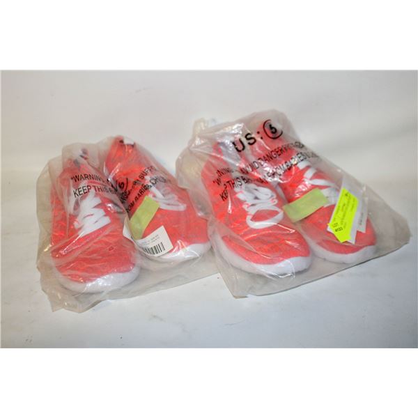 2 NEW WOMENS SNEAKERS SIZE 5 SHOES
