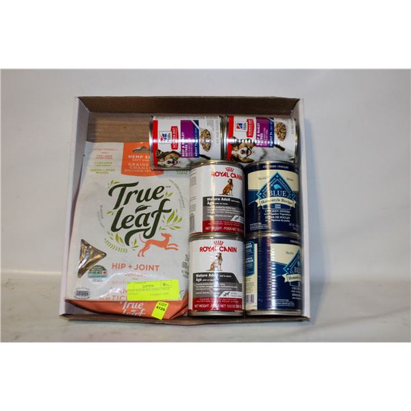 6 CANS SENIOR DOG FOOD- 2 BLUE BUFFALO