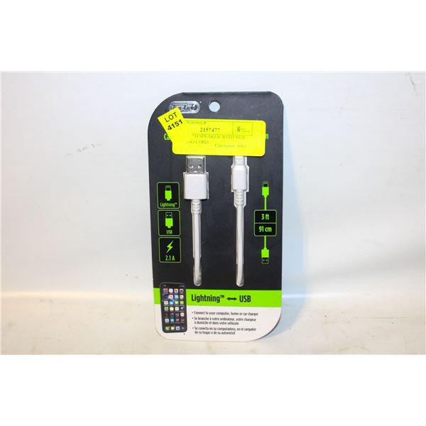 NEW 3' IPHONE CHARGING CORD