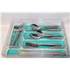 Image 1 : SET OF FLATWARE IN TRAY