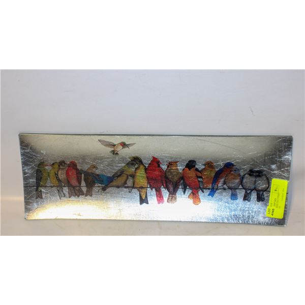 VINTAGE "BIRDS ON A WIRE" SERVING DISH