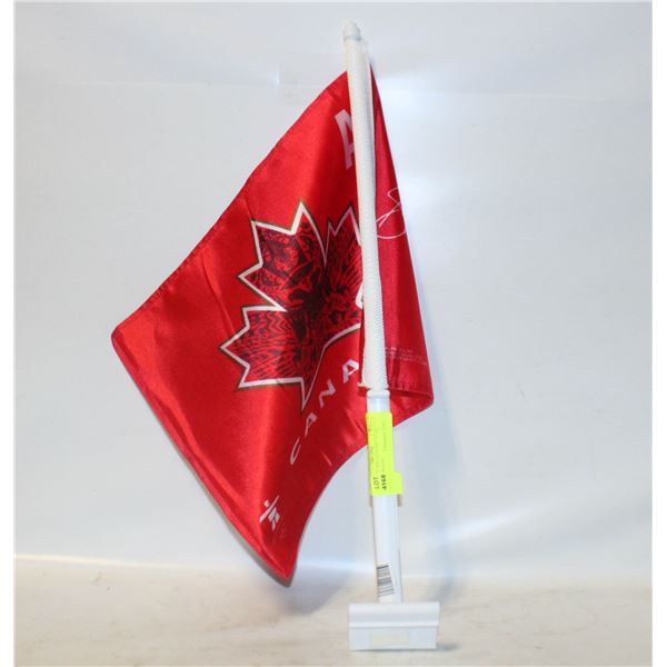 NEW CAR FLAG 2010 OLYMPIC FLAG SIGNATURES MENS