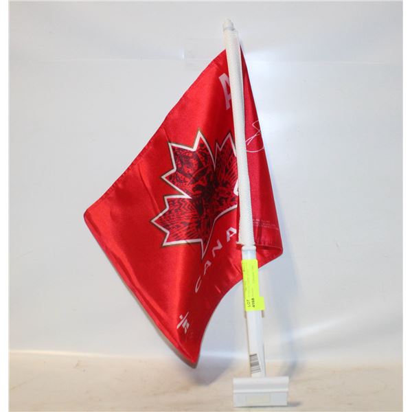 NEW CAR FLAG 2010 OLYMPIC FLAG SIGNATURES MENS