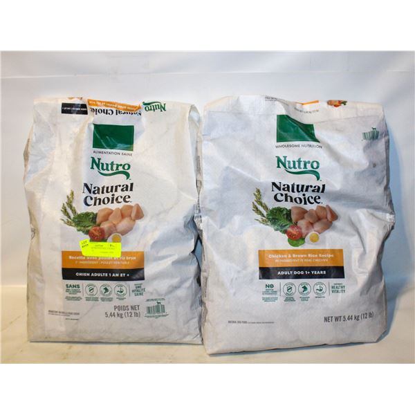 2 X 12LB NUTRO NATURAL CHOICE ADULT DOG