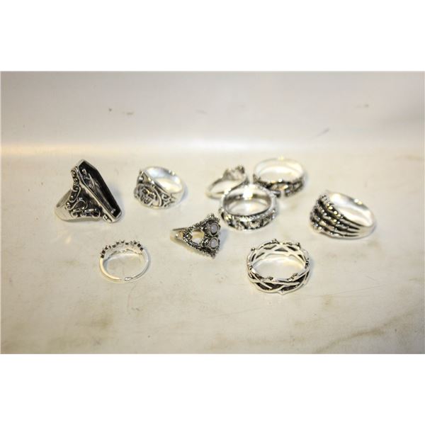 FLAT OF 6 BIKER RINGS
