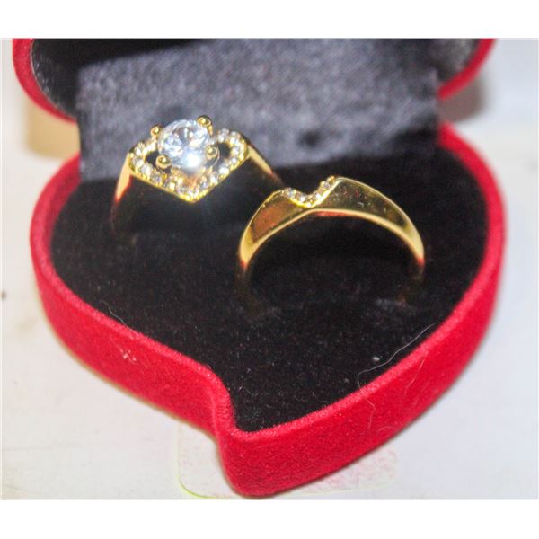 NEW 2PCS/SET RING SET SZ8