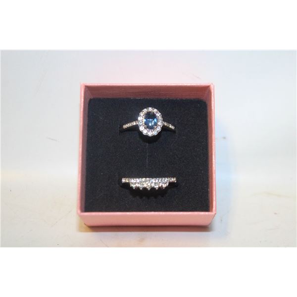 NEW 2PCS/SET RING SET SZ8