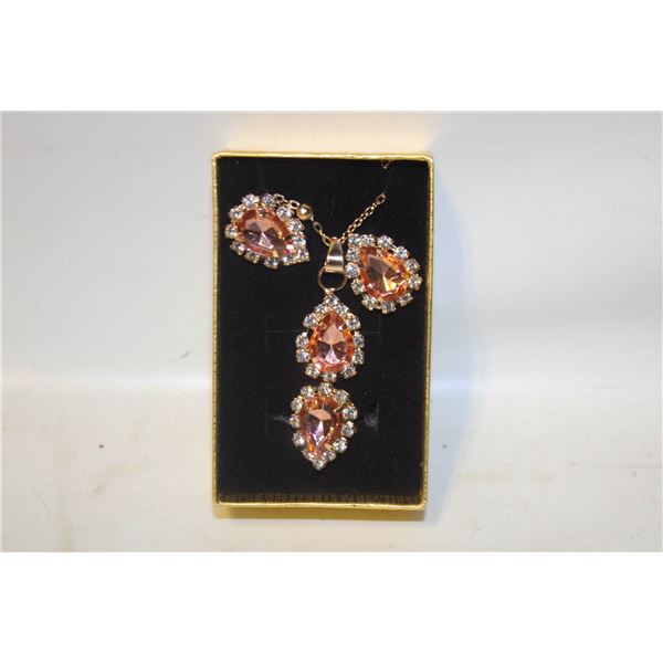 NEW NECKLACE AND RING WITH EARRINGS