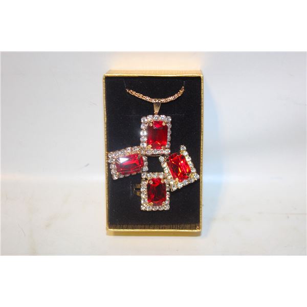 NEW NECKLACE AND RING WITH EARRINGS