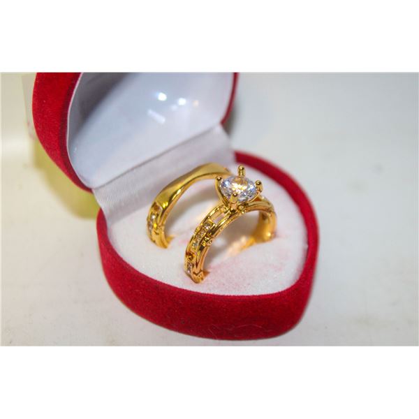 NEW 2PCS/SET RING SET SZ7