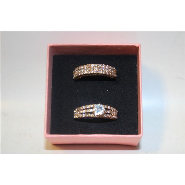 NEW 2PCS/SET RING SET SZ8