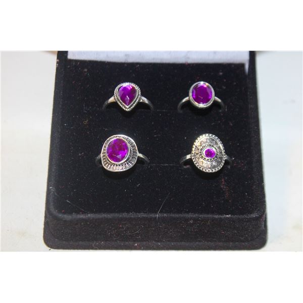 NEW 4PCS/SET RING SET SZ8