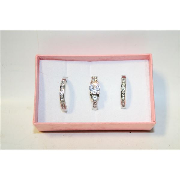 NEW 3PCS/SET MENS  RING SET SZ9