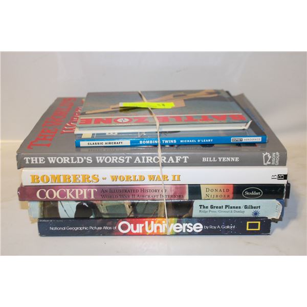 7 HARDCOVER AIRCRAFT BOOKS