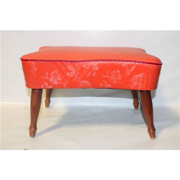 1968 VINTAGE NORRIS CHROME FOOT STOOL