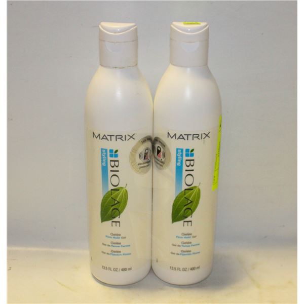 2 MATRIX BIOLAGE FIRM HOLD GEL 400 ML BOTTLES