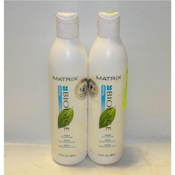 2 MATRIX BIOLAGE FIRM HOLD GEL 400 ML BOTTLES