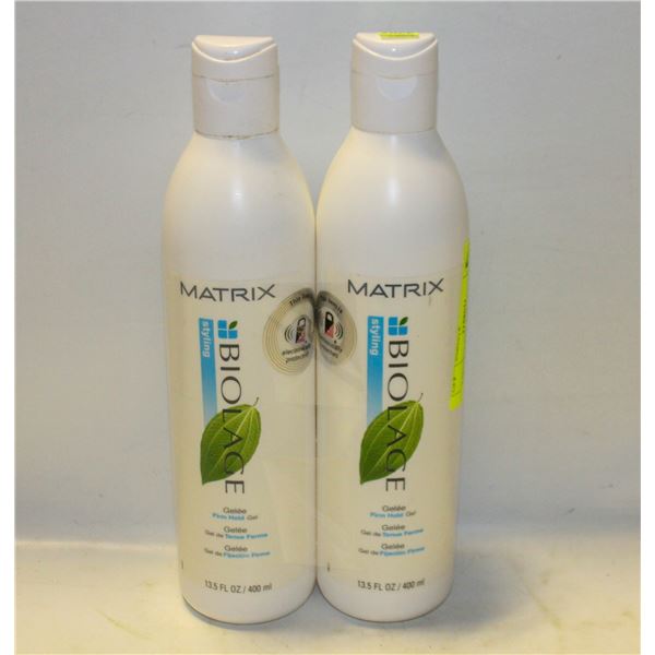 2 MATRIX BIOLAGE FIRM HOLD GEL 400 ML BOTTLES