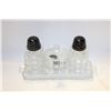 Image 1 : VINTAGE SALT & PEPPER SHAKERS SET WITH SPOON