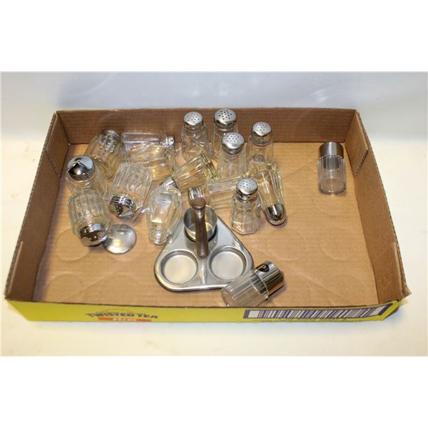 LOT OF VINTAGE DINER STYLE SALT AND PEPPER