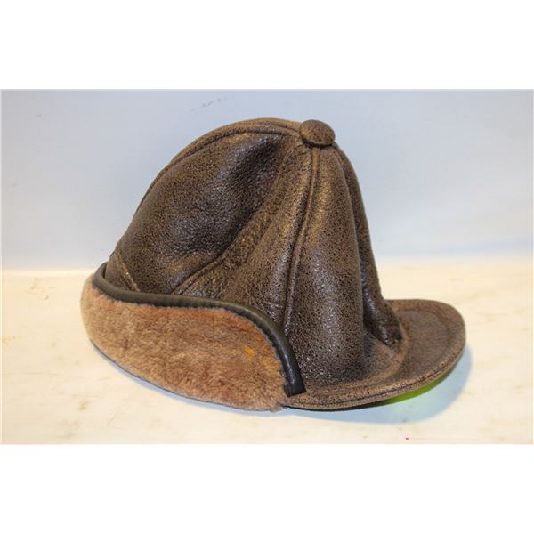 VINTAGE SHEEPSKIN MENS HAT-ESTATE