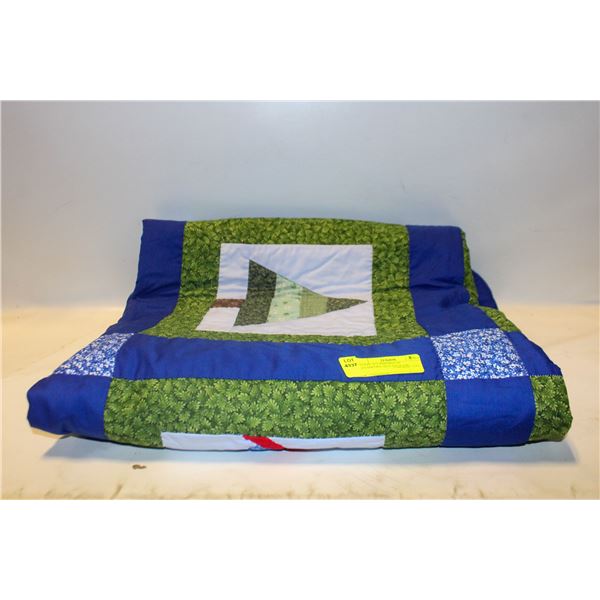 ESTATE 5FT BIRDHOUSE PATCHWORK QUILT-ESTATE