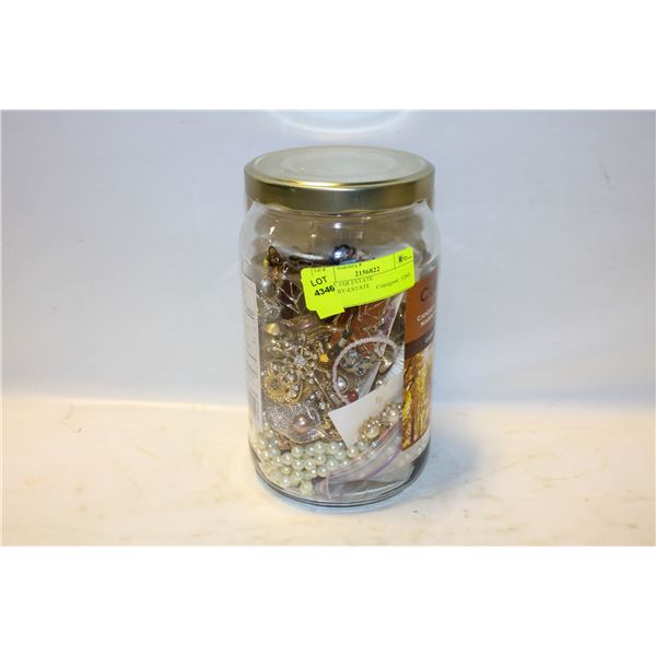 LARGE JAR ESTATE JEWELRY-ESTATE