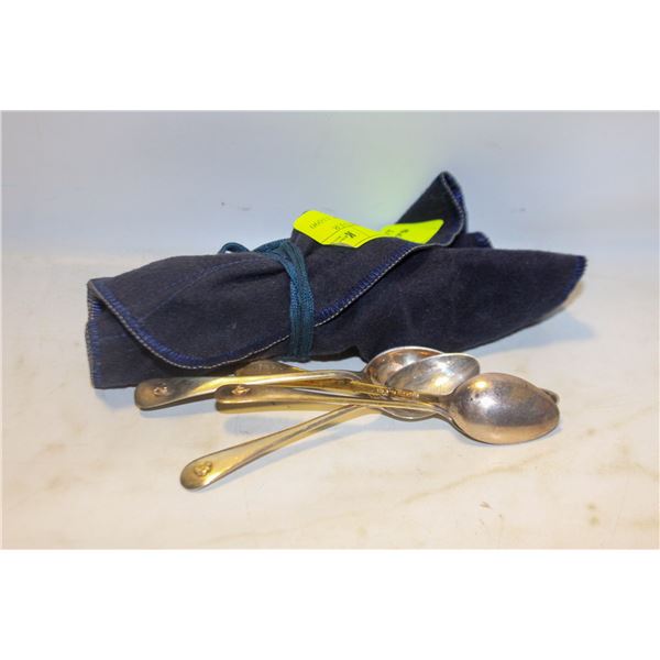 SET OF 5 HALLMARKED SILVER SPOONS