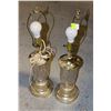 Image 1 : TWO PINWHEEL CRYSTAL LAMPS