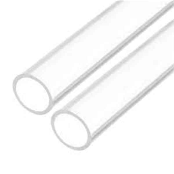 NEW 2PCS REBOWER 18" CLEAR PLASTIC RIGID PIPE