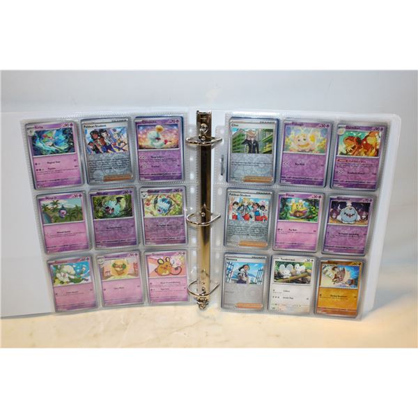 BINDER WITH 100 POKEMON CARDS