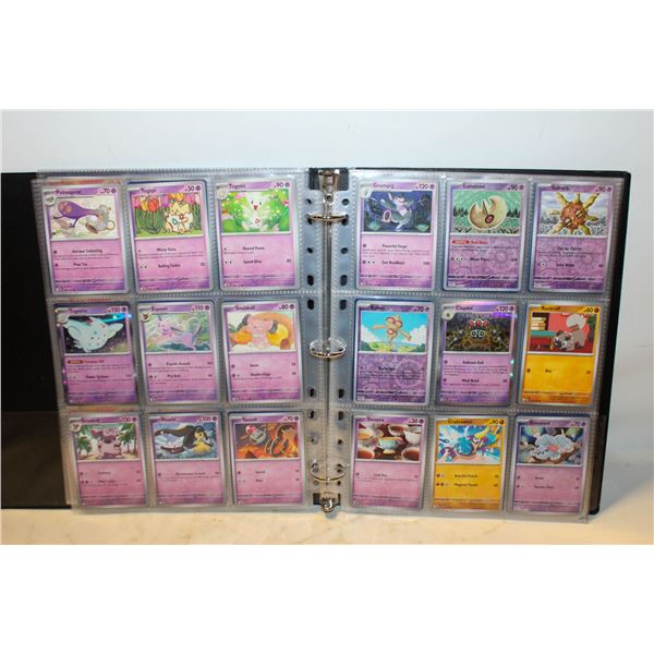 BINDER WITH 140 POKEMON CARDS