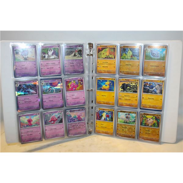 BINDER WITH 100 POKEMON CARDS