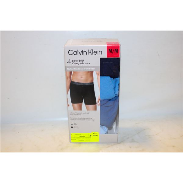 CALVIN KLEIN 4PK BOXER BRIEFS MEDIUM