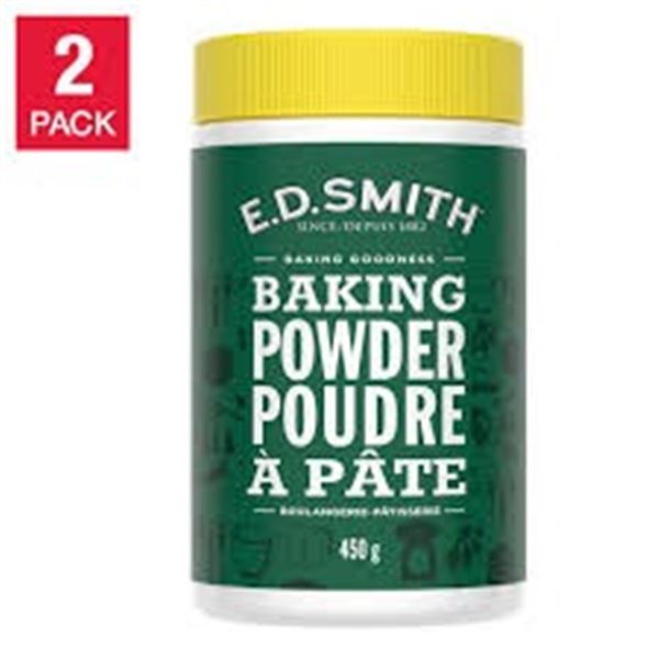 2 X 450G ED SMITH BAKING POWDER