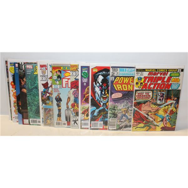 LOT OF 12 MARVEL COMIC BOOKS