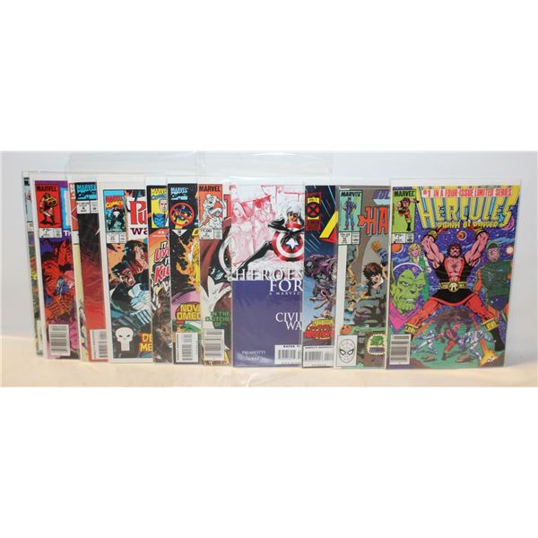 LOT OF 12 MARVEL COMIC BOOKS