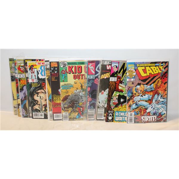 LOT OF 12 MARVEL COMIC BOOKS