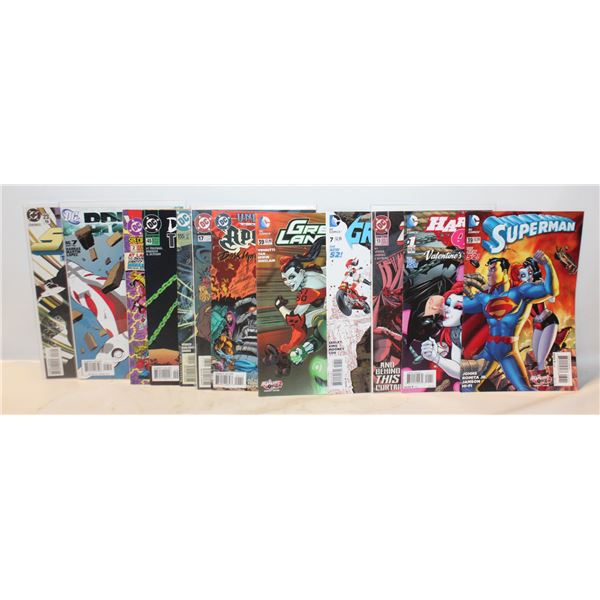 LOT OF 12 DC COMIC BOOKS