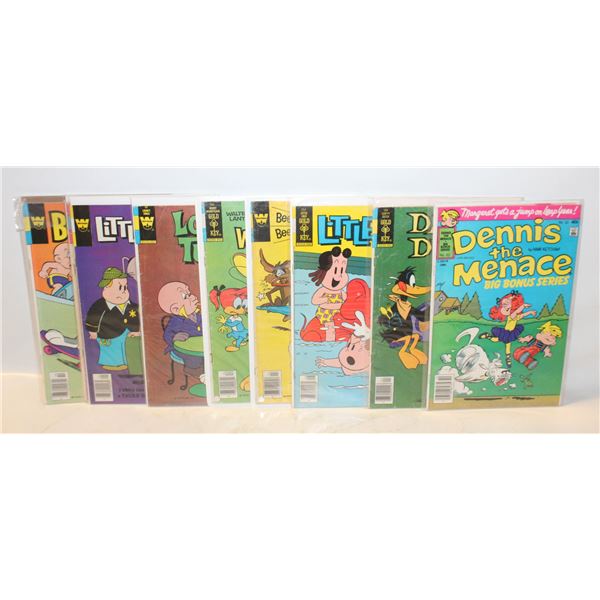 LOT OF 9 VINTAGE 40 CENT COMIC BOOKS