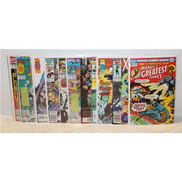 LOT OF 12 MARVEL COMIC BOOKS