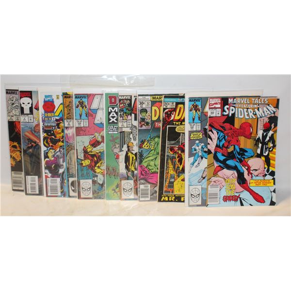 LOT OF 12 MARVEL COMIC BOOKS