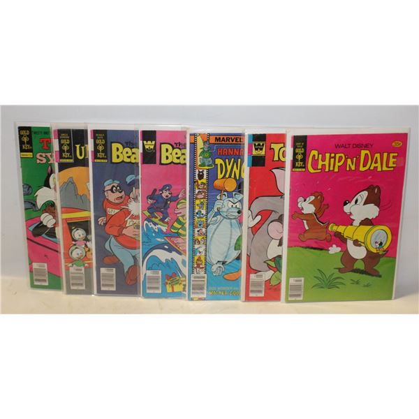 LOT OF 8 VINTAGE 35 CENT COMIC BOOKS